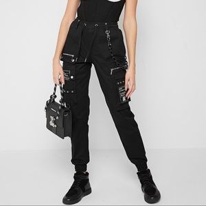 *NEW/RARE* Maniere De Voir Cargo pants w/ chain
